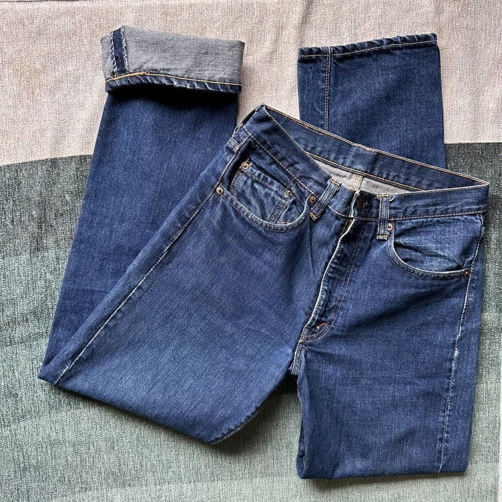 LEVI’S Vintage 60’s/70’s 505-0217 Big E ERA talon 42 single stitch dark denim je